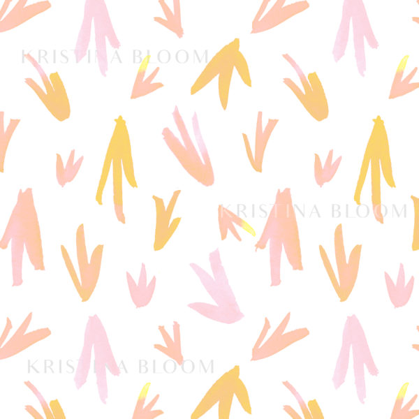 yellow and pink geometric pattern on white background